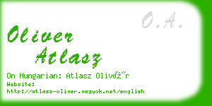 oliver atlasz business card